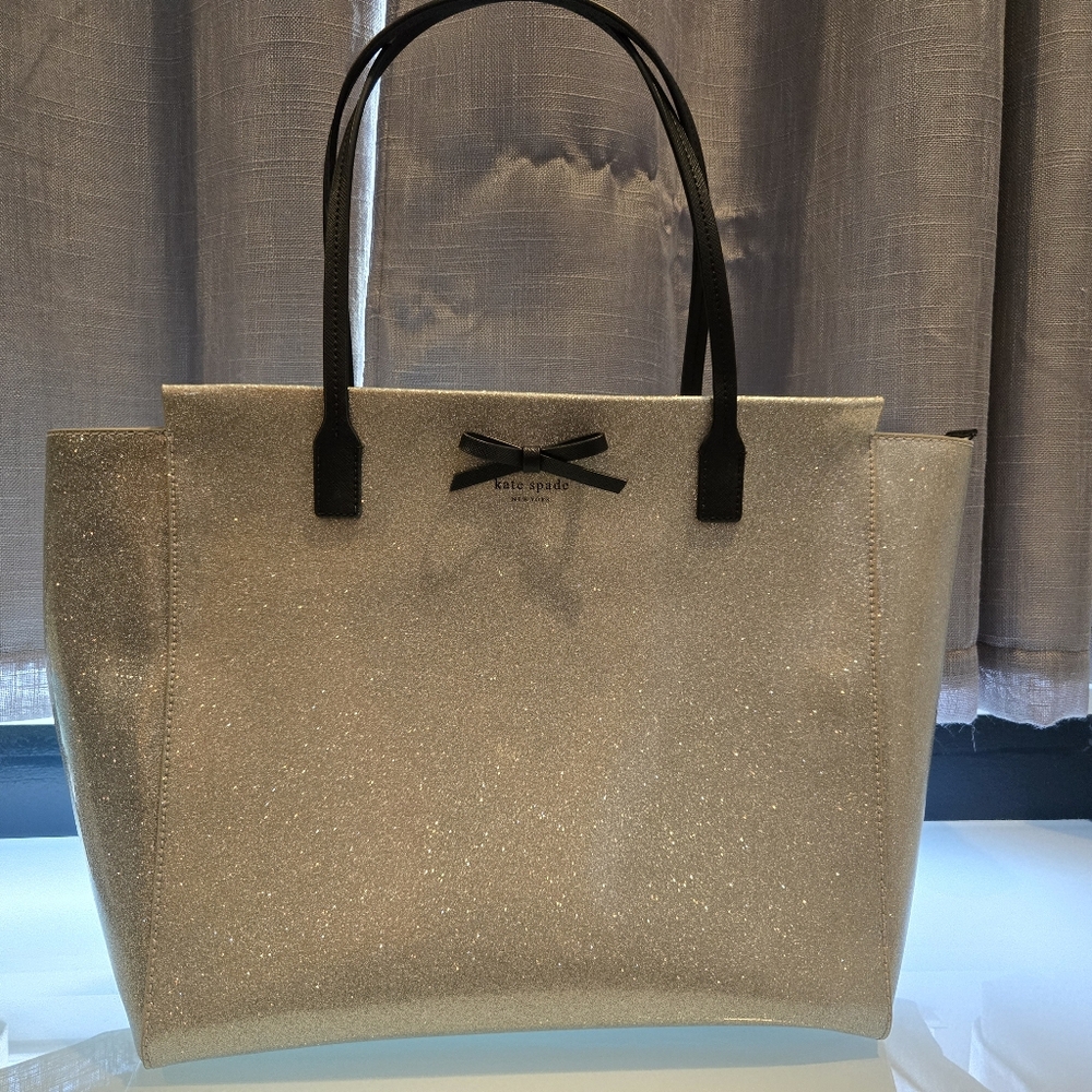 Kate Spade Silver Tote Bag